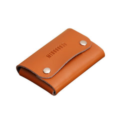 Cute Women Tan Leather Card Holders Coin Wallet Multi Card Wallet For Women