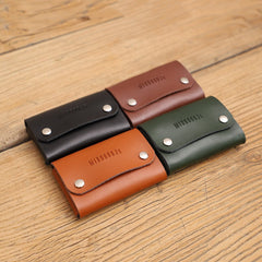 Cute Women Tan Leather Card Holders Coin Wallet Multi Card Wallet For Women