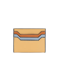 Cute Women Green Leather Card Holder Contrast Color Card Wallet Card Holder Credit Card Holder For Women