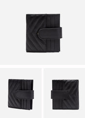 Cute Women Black Leather Card Holder Small Card Wallet Card Holder Small Wallet Credit Card Holder For Women