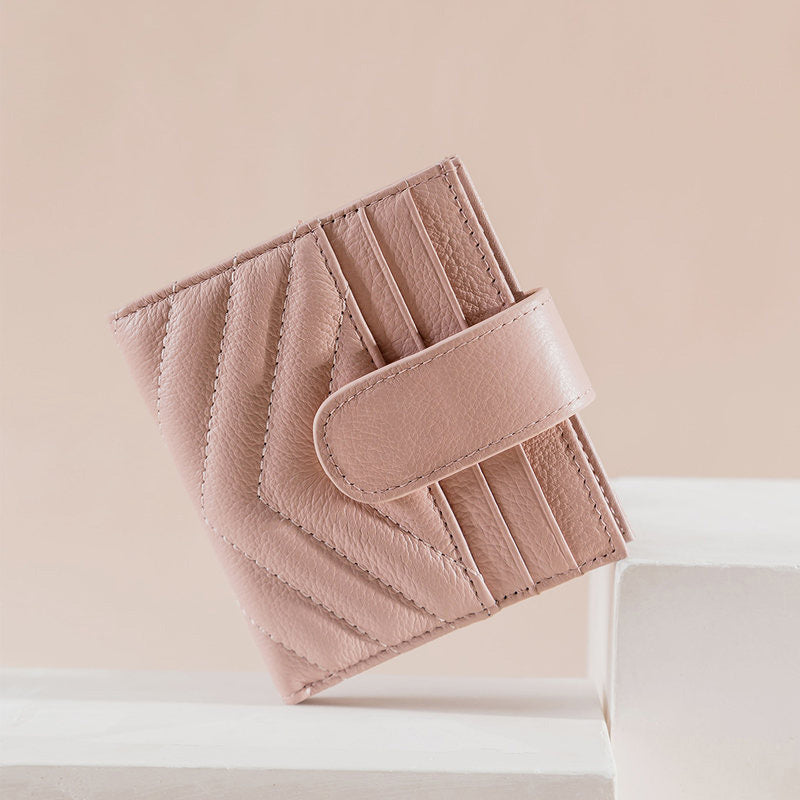Cute Women Black Leather Card Holder Small Card Wallet Card Holder Small Wallet Credit Card Holder For Women