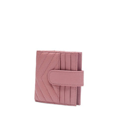 Cute Women Pink Leather Card Holder Small Card Wallet Card Holder Small Wallet Credit Card Holder For Women
