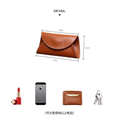 Cute Women Leather Fanny Pack Brown MIni Leather Sling Bag Small Waist BAG FOR WOMEN