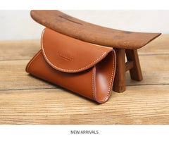 Cute Women Leather Fanny Pack Brown MIni Leather Sling Bag Small Waist BAG FOR WOMEN
