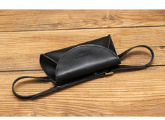 Cute Women Leather Fanny Pack Black MIni Leather Sling Bag Small Waist BAG FOR WOMEN