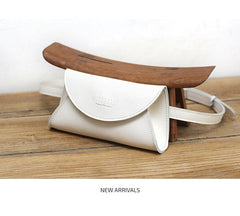 Cute Women Leather Fanny Pack Brown MIni Leather Sling Bag Small Waist BAG FOR WOMEN