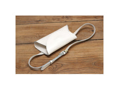 Cute Women Leather Fanny Pack Black MIni Leather Sling Bag Small Waist BAG FOR WOMEN