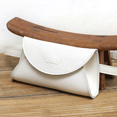 Cute Women Leather Fanny Pack Brown MIni Leather Sling Bag Small Waist BAG FOR WOMEN