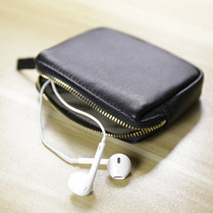 Cute Women Red Leather Mini Zip Billfold Wallet Coin Wallet Small Zip Change Wallets For Women