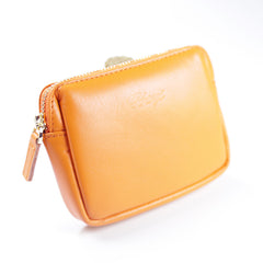 Cute Women Red Leather Mini Zip Billfold Wallet Coin Wallet Small Zip Change Wallets For Women