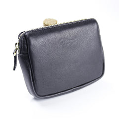 Cute Women Red Leather Mini Zip Billfold Wallet Coin Wallet Small Zip Change Wallets For Women