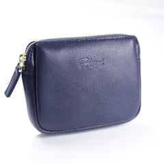 Cute Women Red Leather Mini Zip Billfold Wallet Coin Wallet Small Zip Change Wallets For Women