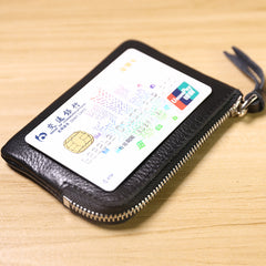 Cute Women Leather Mini Zip Coin Wallet Pink Coin Wallets Small Slim Zip Change Wallet For Women