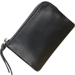 Cute Women Leather Mini Zip Coin Wallet Pink Coin Wallets Small Slim Zip Change Wallet For Women