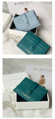 Cute Women Black Vegan Leather Small Card Holder Card Wallets Slim Card Holders Credit Card Holder For Women