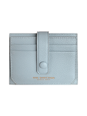 Cute Women Light Blue Vegan Leather Small Card Holder Card Wallets Slim Card Holders Credit Card Holder For Women