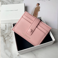 Cute Women Light Blue Vegan Leather Small Card Holder Card Wallets Slim Card Holders Credit Card Holder For Women