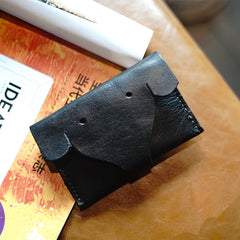 Cute Women Mini Coffee Leather Elephant Coin Pouch Small Coin Wallet Change Wallet For Women