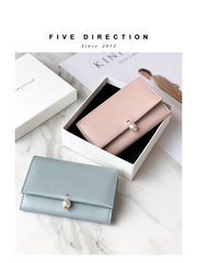 Cute Women Orange Sheepskin Small Wallet Card Wallet Coin Change Wallet For Women