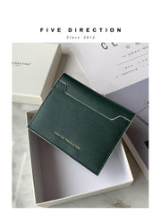 Cute Women Light Khaki Leather Card Holders Slim Card Wallet Card Holder Wallet For Women