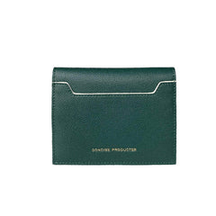 Cute Women Dark Green Leather Card Holders Slim Card Wallet Card Holder Wallet For Women