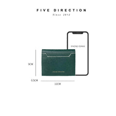 Cute Women Light Khaki Leather Card Holders Slim Card Wallet Card Holder Wallet For Women