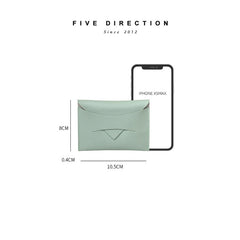 Cute Women Pink Vegan Leather Slim Card Holder Card Wallets Slim Change Wallet Credit Card Holder For Women