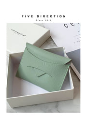 Cute Women Pink Vegan Leather Slim Card Holder Card Wallets Slim Change Wallet Credit Card Holder For Women
