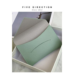 Cute Women Pink Vegan Leather Slim Card Holder Card Wallets Slim Change Wallet Credit Card Holder For Women