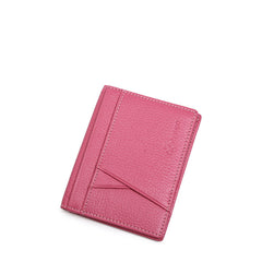 Cute Women Red Leather Card Holder Slim Card Wallet Red Card Holder Credit Card Holder For Women