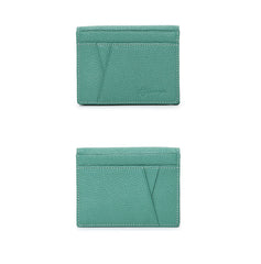 Cute Women Blue Leather Card Holder Slim Card Wallet Blue Card Holder Credit Card Holder For Women