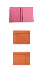 Cute Women Red Leather Card Holder Slim Card Wallet Red Card Holder Credit Card Holder For Women