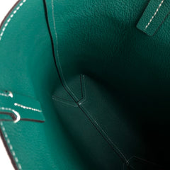 Cute Womens Green&Brown Leather Shoulder Tote Bag Best Tote Handbag Shopper Bag Purse for Ladies