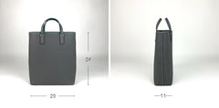 Cute Womens Gray&White Leather Shoulder Tote Bag Best Tote Handbag Shopper Bag Purse for Ladies