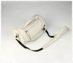 Cute Womens Green Leather Bucket Shoulder Purse Barrel Crossbody Bag Purse for Ladies