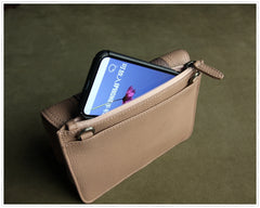 Cute Womens Black&Navy Leather Shoulder Purse Small Leather Shoulder Bag Crossbody Purse for Ladies