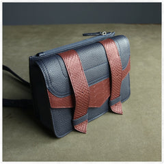 Cute Womens Gray&Green Leather Shoulder Purse Small Leather Shoulder Bag Crossbody Purse for Ladies