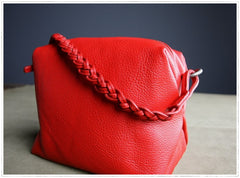 Cute Womens Dark Blue Leather Handbag Purse Cube Leather Shoulder Bag Crossbody Purse for Ladies
