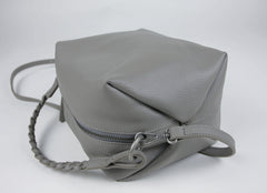 Cute Womens Dark Blue Leather Handbag Purse Cube Leather Shoulder Bag Crossbody Purse for Ladies