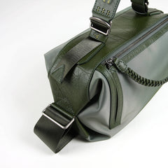 Cute Womens Green NYLON Handbag Purse Cube NYLON Shoulder Bag Crossbody Purse for Ladies