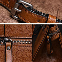 Cute Coffee WOmens Leather Heart Satchel Bags Brown Leather Shoulder Bag Purse for Ladies