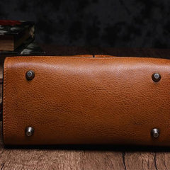 Cute Black WOmens Leather Heart Satchel Bags Brown Leather Shoulder Bag Purse for Ladies