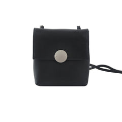 Cute LEATHER Black WOMENs SHOULDER BAG Purses FOR WOMEN