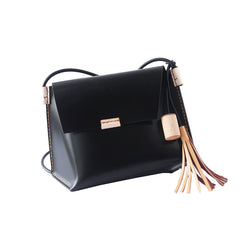 Cute LEATHER Black WOMENs SHOULDER Bag Unique Crossbody BAG Purses FOR WOMEN