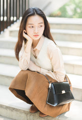 Cute LEATHER Black WOMENs SHOULDER Bag Unique Crossbody BAG Purses FOR WOMEN