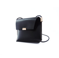Cute LEATHER Black WOMENs SHOULDER Bag Unique Crossbody BAG Purses FOR WOMEN