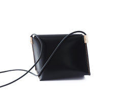 Cute LEATHER Black WOMENs SHOULDER Bag Unique Crossbody BAG Purses FOR WOMEN