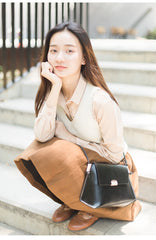 Cute LEATHER Black WOMENs SHOULDER Bag Unique Crossbody BAG Purses FOR WOMEN
