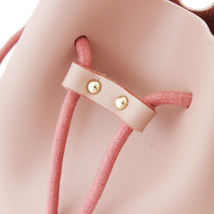 Cute LEATHER Bucket Bag WOMENs SHOULDER BAG Purses FOR WOMEN