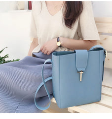 Cute LEATHER Fashion Bucket Bag WOMENs SHOULDER BAG Purses FOR WOMEN